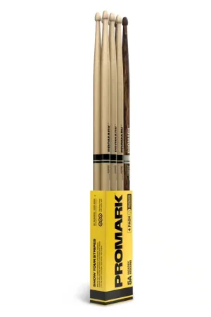 Meilleure vente | Pro Mark RBH565AW-4pfg Rebound 5A Hickory Olive Acorn 4 Paires + 1 Firegrain