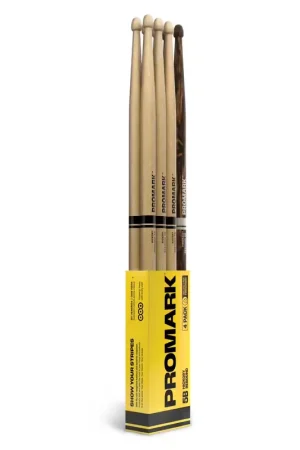 Plébiscité par les clients - Pro Mark RBH595AW-4pfg Rebound 5B Firegrain Hickory Olive Acorn 4 Paires