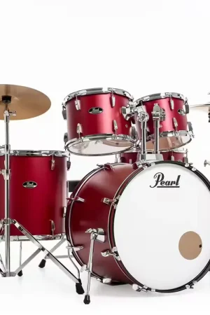 Pearl Drums Roadshow Fusion 20 + Pack Solar Sabian Matte Red | Direct fabricant