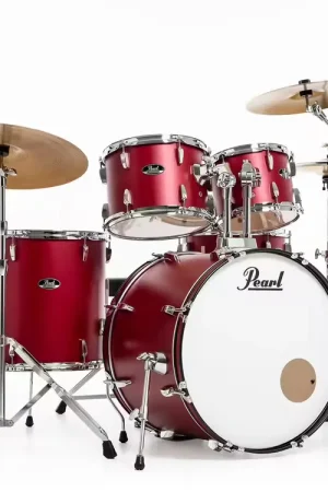 Achetez dès maintenant - Pearl Drums Roadshow Fusion 20 + B-50 + Ride 20 Matte Red