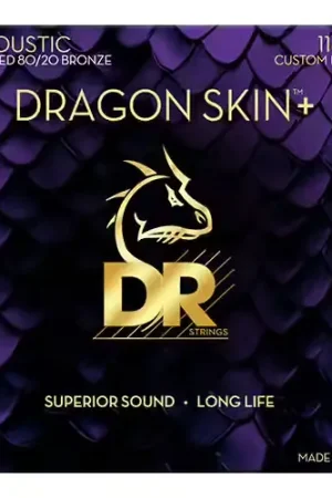 Dr Strings 11-50 Dragon Skin+ Coated 80/20 Custom Light | Plus que quelques unités