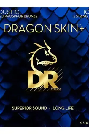 Dr Strings Extra Light Dragon Skin+ Coated Phospore Bronze 12-string - Prix réduit