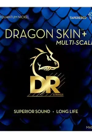 Livraison rapide | Dr Strings 45-125 Multi-Scale Dragon Skin+ Coated 5-String Light Tapered