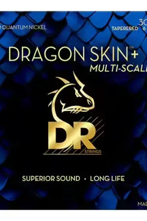 Dr Strings 30-125 Multi-Scale Dragon Skin+ Coated 6-String Medium Tapered | Haute qualité