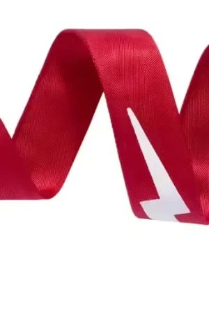 Gibson Accessories The Lightning Bolt Seatbelt Rouge - Qualité professionnelle