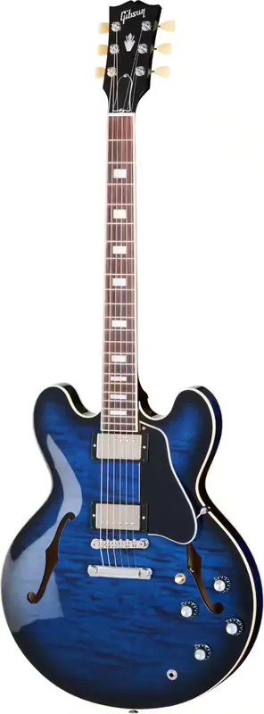 Gibson USA ES-335 Figured Deep Ocean Burst Original | Réduction