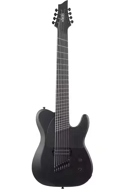 Dernières unités | Schecter Pt-8 Black Multi-Scale Ops Satin Black Open Pore
