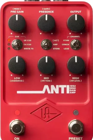 Qualité supérieure | Universal Audio UAFX ANTI 1992 High Gain Amp