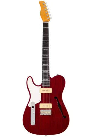 Sire Larry Carlton T7 Tm Lh Str Sc Rn See Through Red - Premium