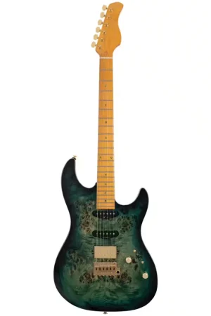 Sire Larry Carlton S10 Hss Tgr Dc Mn Trans Green - Offre exceptionnelle