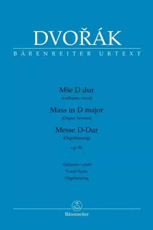 Excellente qualité | Barenreiter Dvorak A. - Messe D-dur Op.86 - Vocal Score