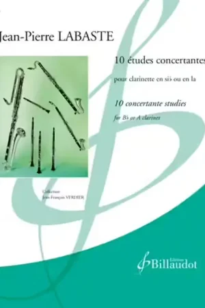 Prix choc | Billaudot Labaste J.P - 10 Etudes Concertantes - Clarinette