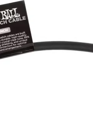 Ernie Ball Cable Patch Flex 15CM - Noir | Liquidation