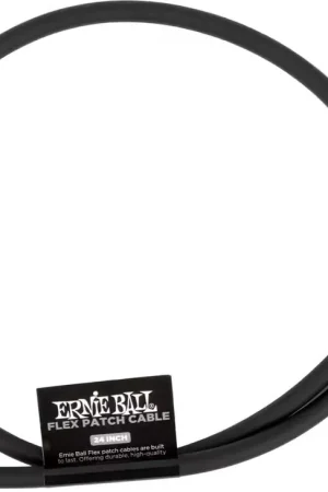 Prix avantageux - Ernie Ball Cable Patch Flex 60CM - Noir