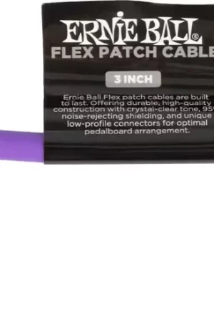 Ernie Ball Cable Patch Flex 7,5Cm - Violet - Profitez-en