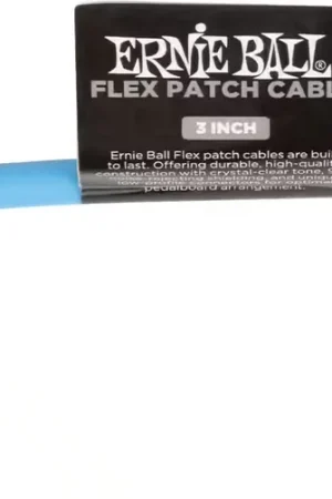 Ernie Ball Cable Patch Flex 7,5Cm - Bleu - Coup de cœur des clients