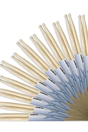 Woodbrass Baguettes 5A Hickory x 12 | Haute qualité