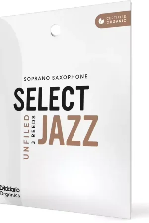 Bientôt épuisé | D'addario - Rico Organic Select Jazz Unfiled 2 Soft Sax Soprano (x 3)