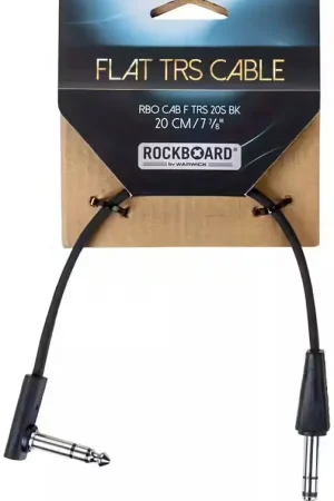 Rockboard Cable Plat Trs 20 Cm Angle/Droit - Noir | Prix exceptionnel