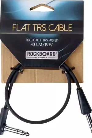 Rockboard Cable Plat Trs 40 Cm Droit/Angle - Noir | Bon prix