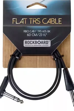 Rockboard Cable Plat Trs 60 Cm Droit/Angle - Noir | Haute qualité