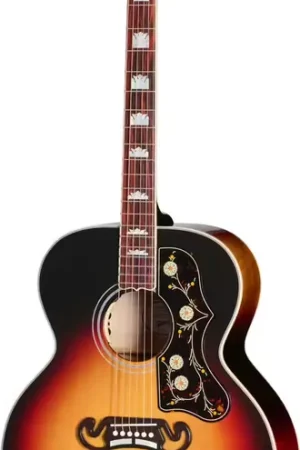 Nouveau lancement - Gibson acoustic SJ-200 Standard Maple Tri Burst Modern