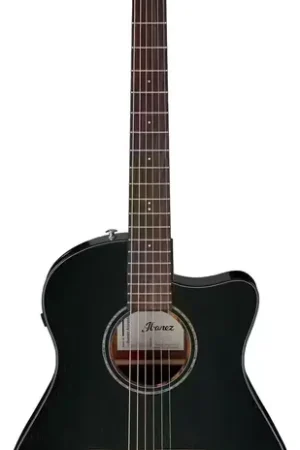 Vente flash | Ibanez AAM340CE-RUB Rustic Black High Gloss