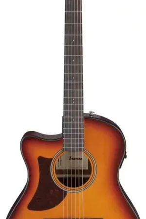 Offre flash | Ibanez AAM50LCE-OLB Open Pore Light Brown Sunburst Top Natural Open Pore Back And Sides