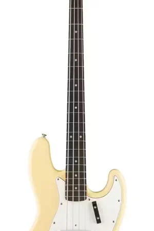 Disponible maintenant - Fender Jazz Bass RW LTD Signature Laura Lee Vintage White