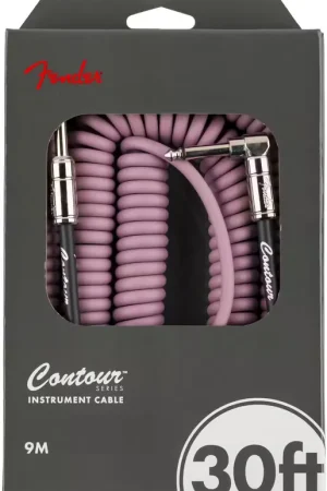 Fender 9m Contour Coiled Cable Burgundy Mist - Tout juste arrivé