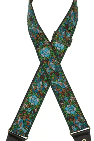 Bientôt épuisé - Fender Mosaic Jacquard Strap Green