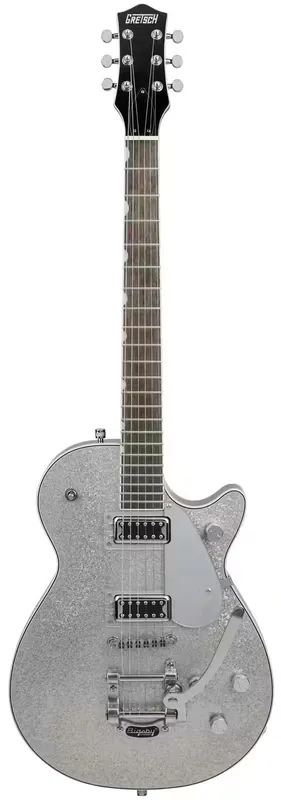 Gretsch Guitars G5230T Electromatic Sparkle Jet Ft Single-Cut With Bigsby Lrl Silver Sparkle - Très bien noté