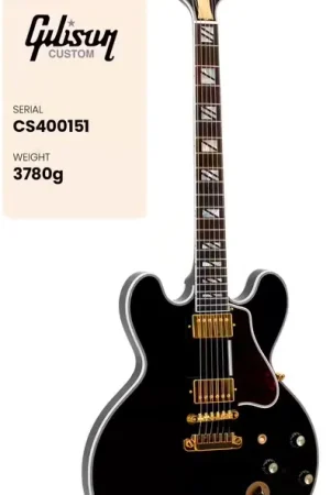Nouveau chez nous | Gibson custom Lucille Signature B.B. King Legacy Transparent Ebony CS MC #CS400151 Stock B