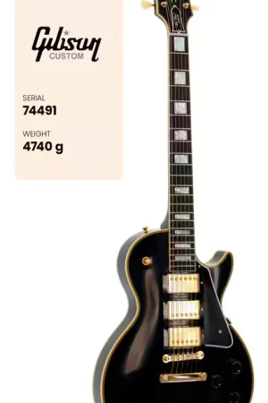 Gibson custom Les Paul Custom 1957 3-pickup Vos Ebony CS HRC #74491 | Fin de série