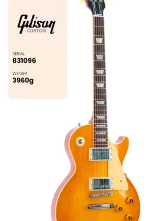 Gibson custom Les Paul Standard 1958 Light Aged Lemon Burst CS MLC #831096 | Nouveauté