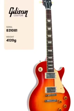 Gibson custom Les Paul Standard 1958 Ultra Light Aged Bourbon Burst CS MLC #831081 | Livraison rapide