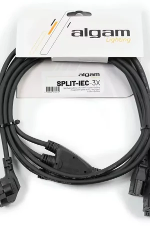 Nouveau au catalogue - Algam Lighting Câble d'alimentation Split 3 connecteursIEC - 2,4M