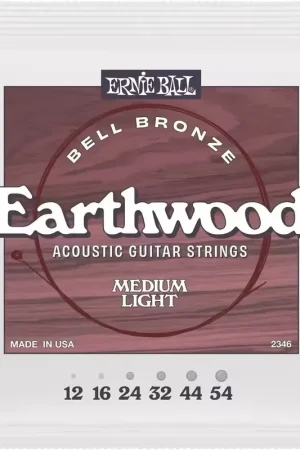 Ernie Ball 2346 Earthwood Bell Bronze Medium Light 12-54 - Livraison express
