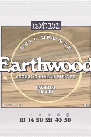 Ernie Ball 2350 Earthwood Bell Bronze Extra Light 10-50 - Remise
