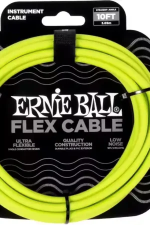 Ernie Ball Flex Coudé 3m Vert - Premium