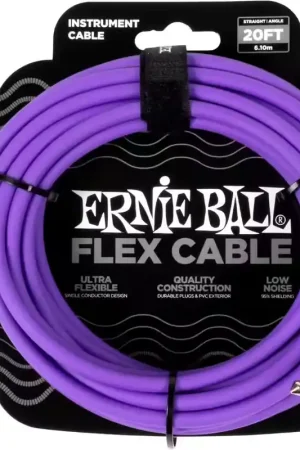 Ernie Ball Flex Coudé 6m Violet - Prix promo