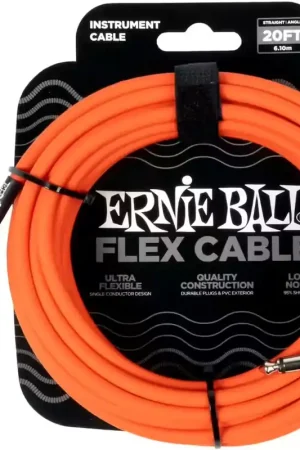 Commandez dès aujourd'hui - Ernie Ball Flex Coudé 6m Orange