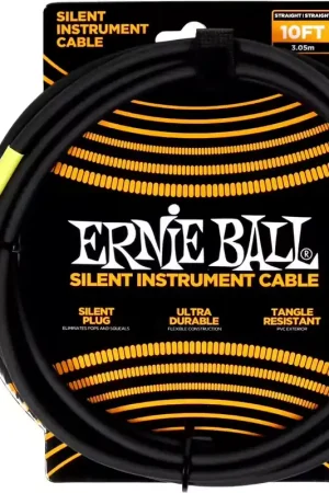 Ernie Ball Classic Silent 3m Noir - Très demandé