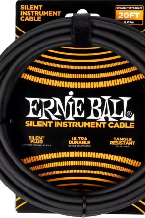 Ernie Ball Classic Silent 6m Noir | Nouveau en boutique