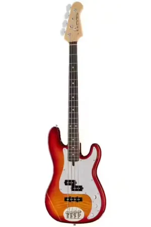 Préféré des clients | Lakland Skyline 44-64 Deluxe Flame Pj 4 Honey Burst RW
