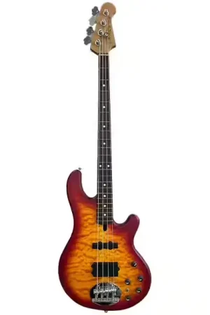 Lakland Skyline 44-02 Deluxe Quilt 4 Cherry Sunburst Satin RW - Haute qualité