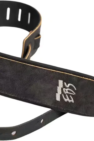 EBS Sangle Cuir Stained Black | Qualité professionnelle