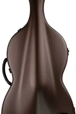 Derniers exemplaires - BAM Étui Violoncelle 4/4 Hightech Bonbon + Roues - Marron/Noir