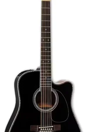 Achetez en ligne - Takamine EF381DX 12 CW Japon Dreadnought Black