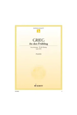 Schott GRIEG E. - AU PRINTEMPS OP.43/6 - PIANO - Remise